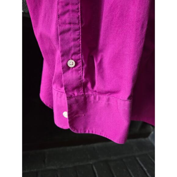 Lauren Ralph Lauren Magenta Collared Button Down Long Sleeve Dress shirt 2x - Picture 3 of 9